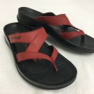 Aerosoft Sandals Slip On Womens 38 Red Flip Flop Comfortable