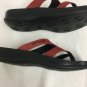 Aerosoft Sandals Slip On Womens 38 Red Flip Flop Comfortable