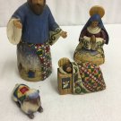 Jim Shore Hartwood Creek Nativity Pieces Mary Joseph Baby Jesus Sheep 2003