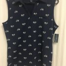 Karen Scott Sleeveless Top Bicycles Summer Shirt Womens Size Large