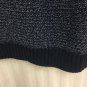Karen Scott Sweater Blue Silver Metallic Women&acirc;��s Small Ribbed Cuff