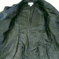 Newport News Brown Leather Womens 2 Button Jacket Polyester Satin Lining Size 10