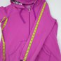 Made for Life Womens Pink Cotton/Polyester Full Zip Hoodie Size Large