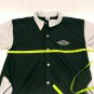 Air Jordan Black Gray 2 Piece Sweat/Jog Suit Short Sleeve Snap Up Mens Size L