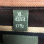 Haupt Button Up Mens XL 43/44 17.5 Stripe Germany