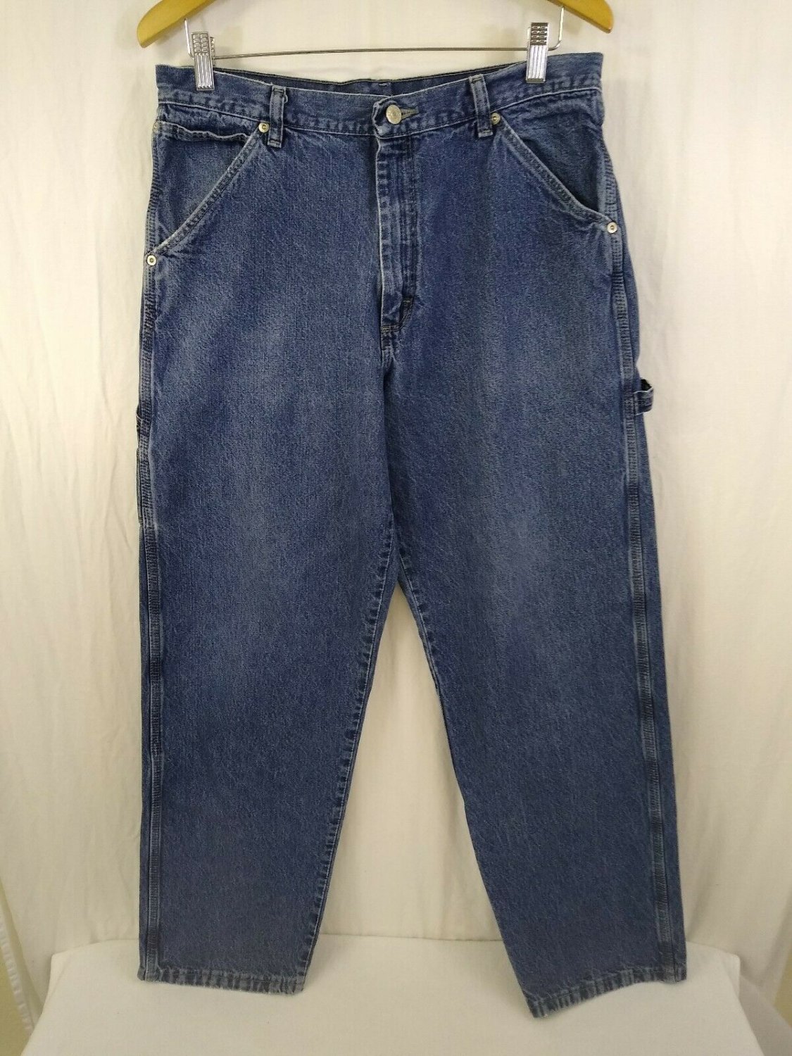 Wrangler Authentic Issue Mens Cotton Denim Carpenter Jeans Size (33x32) 32x31