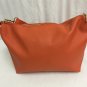 BCBG Paris Purse Shoulder Bag Adjustable Strap Orange Faux Leather