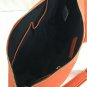BCBG Paris Purse Shoulder Bag Adjustable Strap Orange Faux Leather