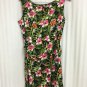 Elementz Dress Womens Size Large Sleeveless Summer Stretch Floral Belt