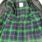 London Towne Womens Black Plaid Lined Belted Rain/Trench Coat Size 10 Petite