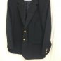 Hardy Amies Sport Coat Gottschalks Suit Jacket Mens 44 Reg Wool Blend Navy