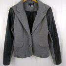 Ashley By 26 International Womens Pea Coat Gray Black Cotton/Polyester Size L