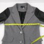 Ashley By 26 International Womens Pea Coat Gray Black Cotton/Polyester Size L