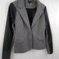 Ashley By 26 International Womens Pea Coat Gray Black Cotton/Polyester Size L