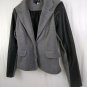 Ashley By 26 International Womens Pea Coat Gray Black Cotton/Polyester Size L