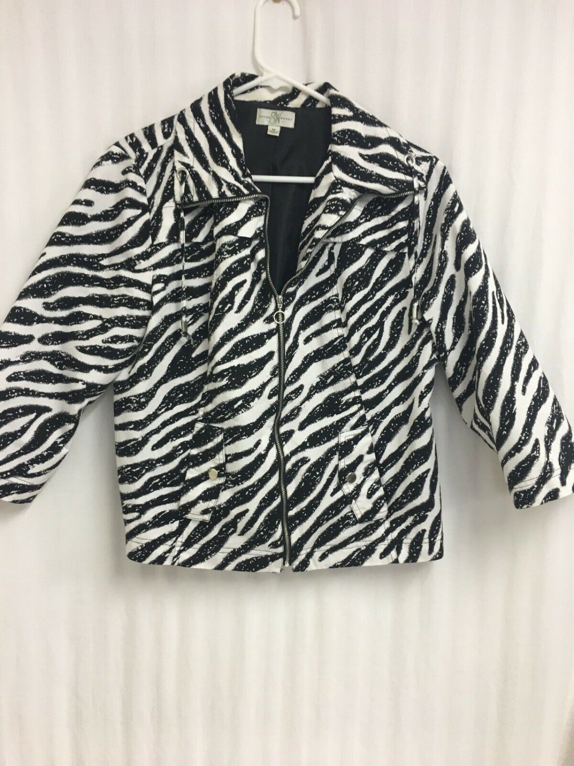 Studio Works Jacket Womens Size Medium 3/4 Sleeve
