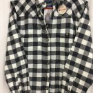 Jachs Girlfriend Flannel Pearl Snap Shirt Women’s M  Western Cowgirl  New