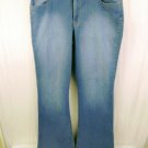 Bandolinoblu Arianna Womens Cotton Blend Light Blue Denim Jeans Size 14