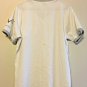 Italia Shirt Mens Size Large Cotton White V Neck T-Shirt Made in Milano