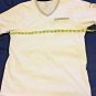 Italia Shirt Mens Size Large Cotton White V Neck T-Shirt Made in Milano