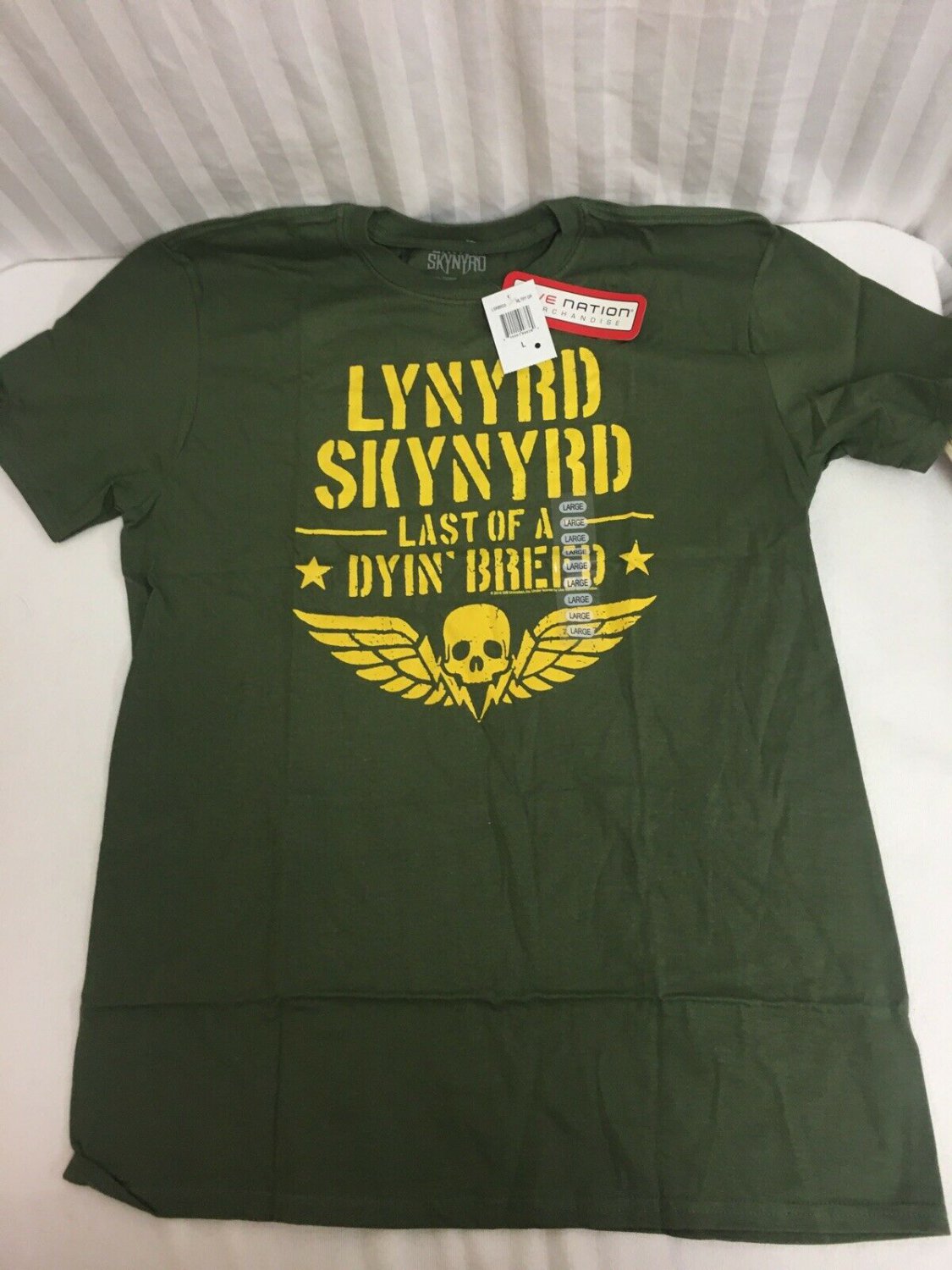 Lynyrd Skynard Tshirt Live Nation Size Large Last Of A Dyin Breed 2018