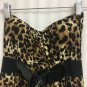 Rue 21 Strapless Dress Juniors Womens Small Ruffle Belt Leopard