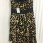 Rue 21 Strapless Dress Juniors Womens Small Ruffle Belt Leopard