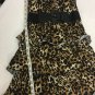 Rue 21 Strapless Dress Juniors Womens Small Ruffle Belt Leopard