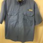 Magellan Outdoors Button Up Shirt Mens Medium Fish Gear Magrelease Blue