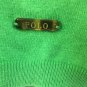 Ralph Lauren Sweater Polo Womens Large V Neck Tiller Green Box Cut High Low NWT