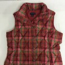 Lands End Vest Women’s Size Medium Plaid
