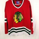 Vintage Starter Authentic NHL Mens Red Chicago Blackhawks Jersey Size Large