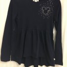 Gap Disney Girls Size XXL Shirt Mickey Mouse Navy Blue High Low Pullover
