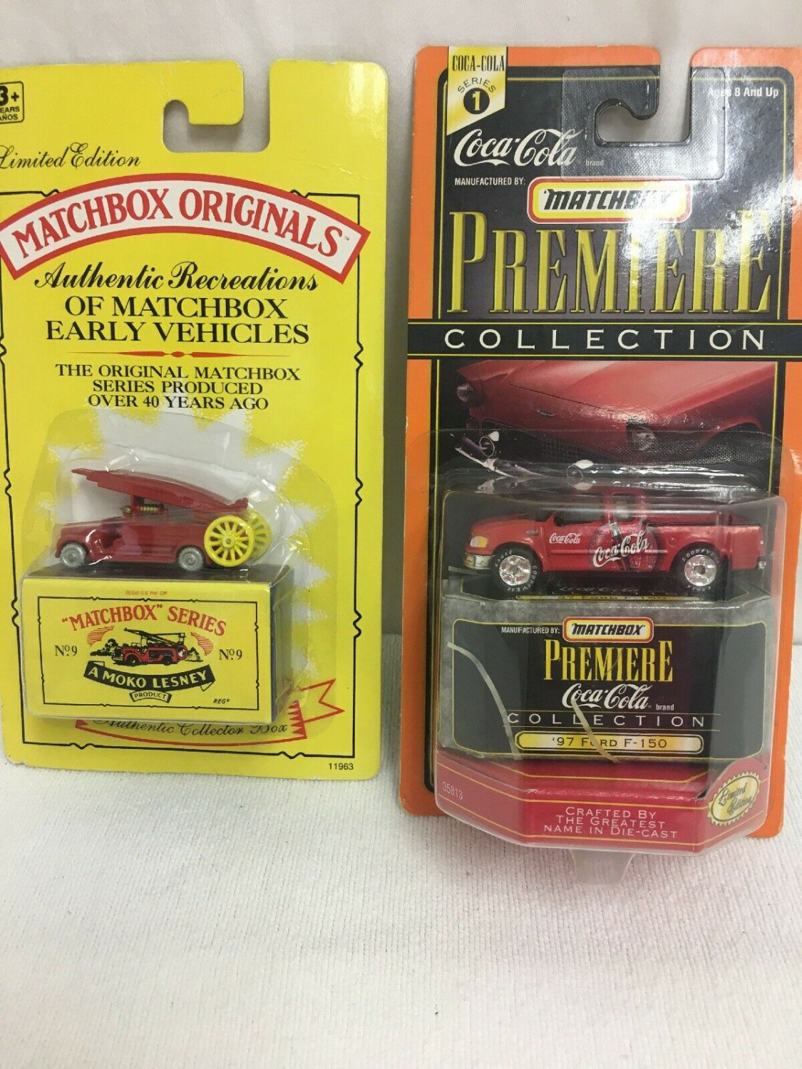 Matchbox Premiere Collection Ford Coca Cola/recreat Of Early Vehicles Lot Of 2