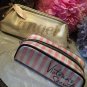 Victorias Secret Cosmetic Makeup Bag Pouch Lot Of 2 Angel Stripe