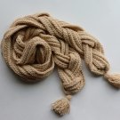 Chunky Braided Scarf with tassels