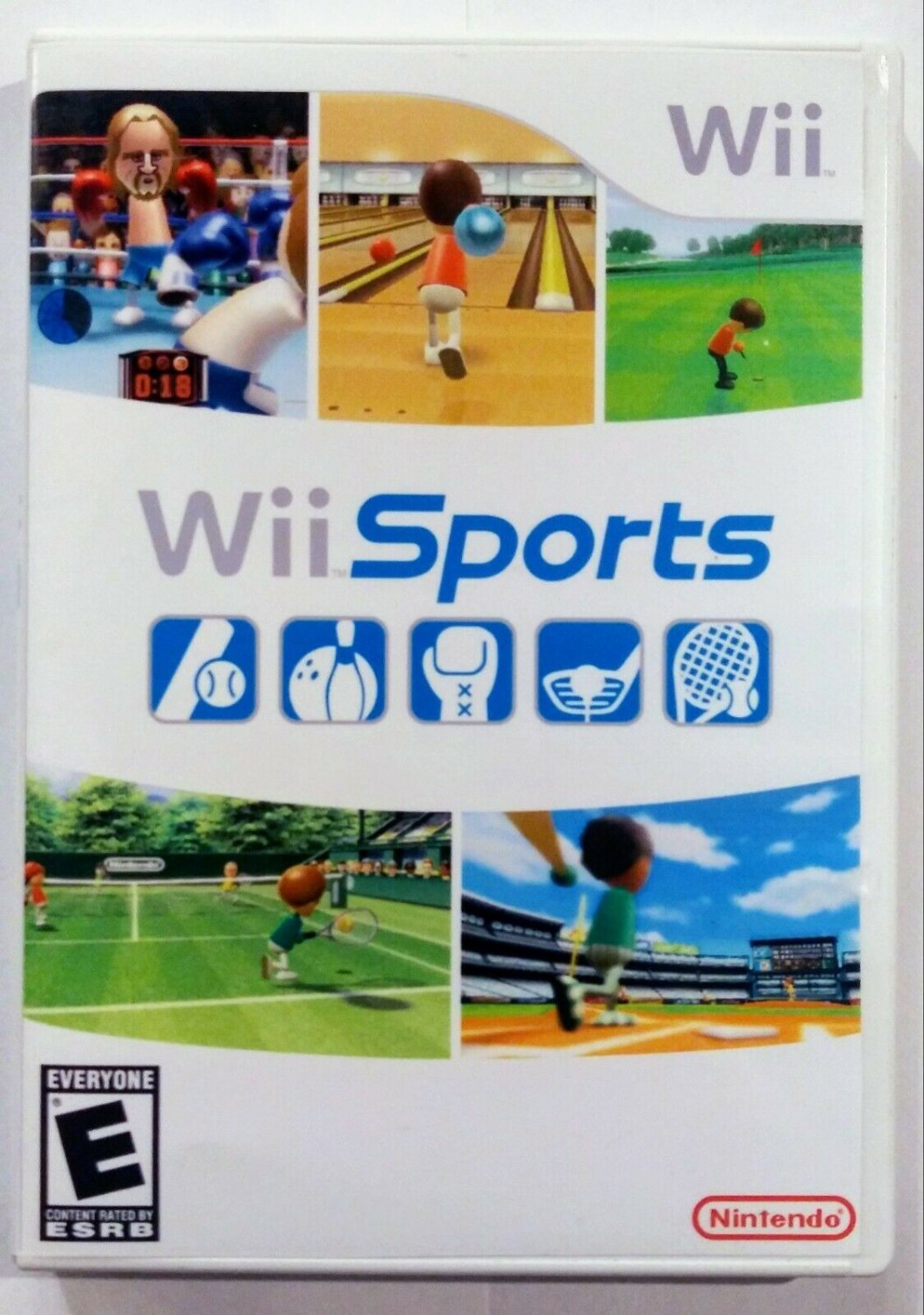 WII Sports REPLACEMENT Case + Artwork ONLY NO GAME nintendo art