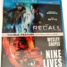 The Recall / Nine Lives [DVD, Blu-Ray Combo] 9 Wesley Snipes Double Fetaure  NEW