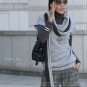 Gray Korean top sweater One Size