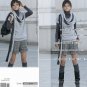 Gray Korean top sweater One Size