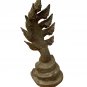 Naga Statue - Antique Khmer Style Bronze Protection Naga Statue - 32cm/13"