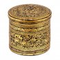 Early 20th Century Antique Burmese Shwe Zawa Lacquerware Betel Box -9cm/4â Tall