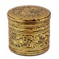 Early 20th Century Antique Burmese Shwe Zawa Lacquerware Betel Box -9cm/4â Tall
