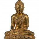 19th Century Antique Burmese Ava Enlightenment & Charity Buddha Statue -30cm/12"