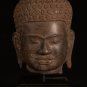 Antique Phnom Da Style Sandstone Vishnu Head - Protector & Preserver - 29cm/12"