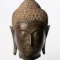 Antique 18th Century Sukhothai Mounted Bronze Buddha Head - 36cm/14"