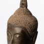 Antique 18th Century Sukhothai Mounted Bronze Buddha Head - 36cm/14"