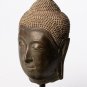 Antique 18th Century Sukhothai Mounted Bronze Buddha Head - 36cm/14"