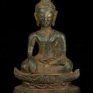 19th Century Antique Laos Enlightenment Buddha Statue - 18cm/7"