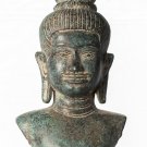 Antique Khmer Style Bronze Vishnu Torso Statue - Protector & Preserver -28cm/11"